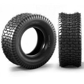 TRIBLE SIX 16x6.50-8 Lawn Mower Tire, 2 Ply,Tubeless,2 Pack