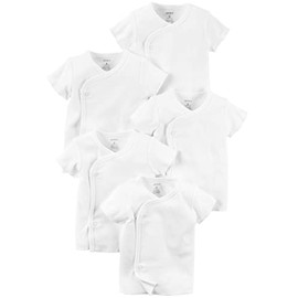 Carter's Baby Girls' Kimono Tees, White, 6 Months