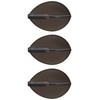 Cosmo Darts fittohuraitoea- Flight Teardrop D Black Pack of 3 