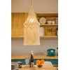 Mkono Macrame Lamp Shade Boho Hanging Pendant Light Cover Bohemian