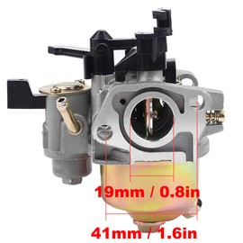 ZAMDOE Carburetor Carburetor for Honda GX160 5.5HP GX200 GX168 6.5HP GX140 Engine 196cc WP20 EG1400 Harbor Freight for Predator 212cc Go Kart OHV for Baja Mb165 Mb200 Replaces 16100-Z H8 W61 with