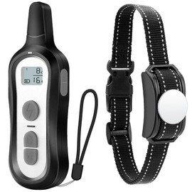 Dog Training Collar, Remote Shock Collar for Dog, 1000ft Range Training with Remote Control, Vibration, Beep, Shock, Rechargeable and Waterproof