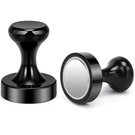 Wukong 36 x 40 mm Large Magnets Push Pins, Pack of 2 Noedym Magnets Extra Sark, Magnetic Holder, Strong Magnets, Black, Magnetic Hooks for Office, Kitchen and Whiteboard
