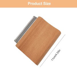 Horse Grooming Brushes, Pferde Massagekamm, Massagekamm für Pferde, Pferde Pferdebürsten, Groomer für Pferde, Fellpflege Massage Pferde, Geeignet für Pferde, Katzen, Hunde, 11cm (Holz)