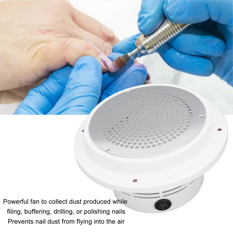 Nail Dust Collector Machine Silent Operation Flush Mount Electric Nail