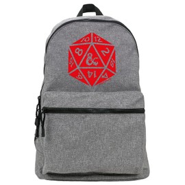 LOGOVISION Dungeons and Dragons D20 Dice Lightweight Backpack for Work School Daily Use Packable for Travel