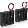 VWEICYY 2PACK 4 AA Battery Holder housing with Leads,2PCS 4
