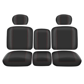 BORDAN UTV Seat Cover for 2016-2024 Can Am Defender DPS MAX 6X6 PRO Split Bench Dustproof Seats Cover, Heavy Duty 1680D Waterproof Full Protection Outdoor Seat Cover Set(8 PCS)