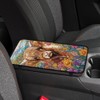 Hobbspring 1pc Center Console Armrest Cover Pad 32x19cm Highland Cow