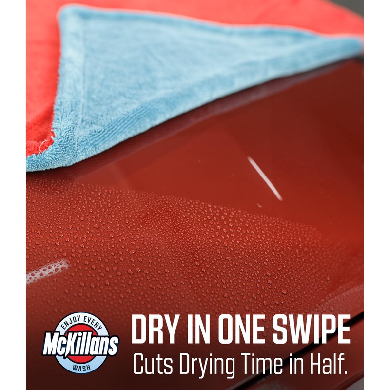 McKillans® Extra Large Dual-Color Car Drying Towel XL - Edgeless