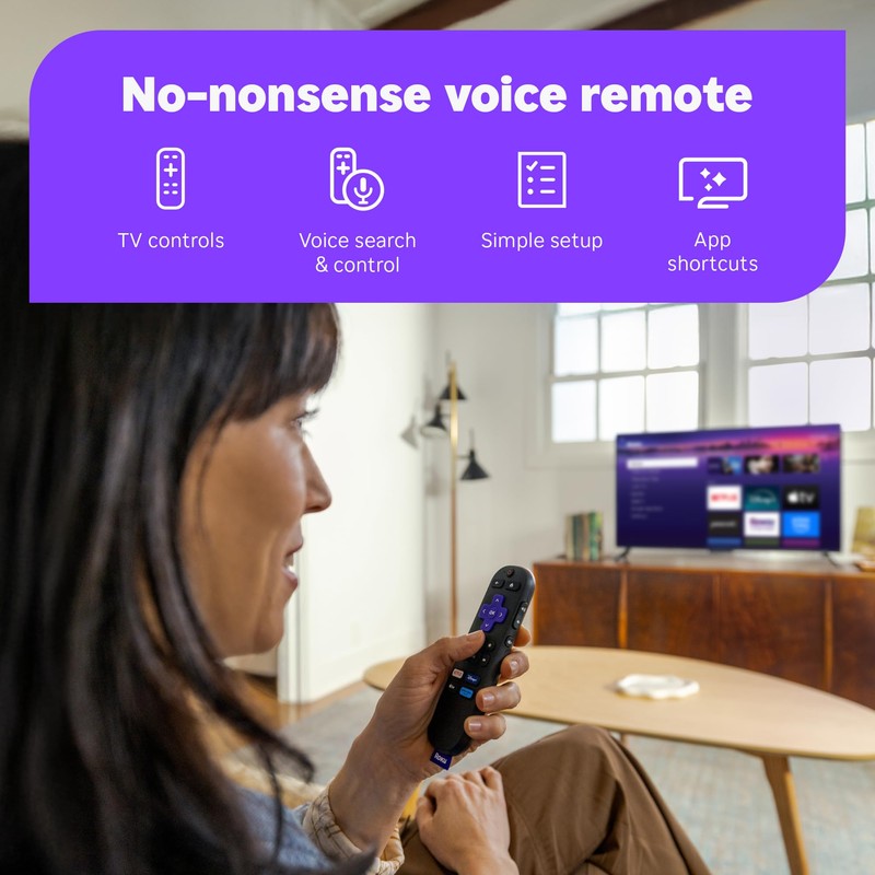 Roku Streaming Stick Plus 2025 - 4K & HDR Roku