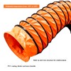 16"×16.4FT PVC Flexible Duct Hose, Flame Retardant HVAC Ducting with