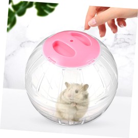 Generic 4 Pcs Hamster Running Balls Pink Transparent Exercise Balls for Small Pets Breathable Safe Material for Muscle Building Stress Relief and Fitness Maintenance