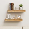 INHABIT UNION Oak Floating Shelves Wood for Wall 15.7in Wall
