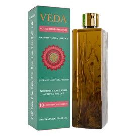 Veda Active Herbs Hair Oil | Hair Growth Oil | Infused with Herbs | 200ml