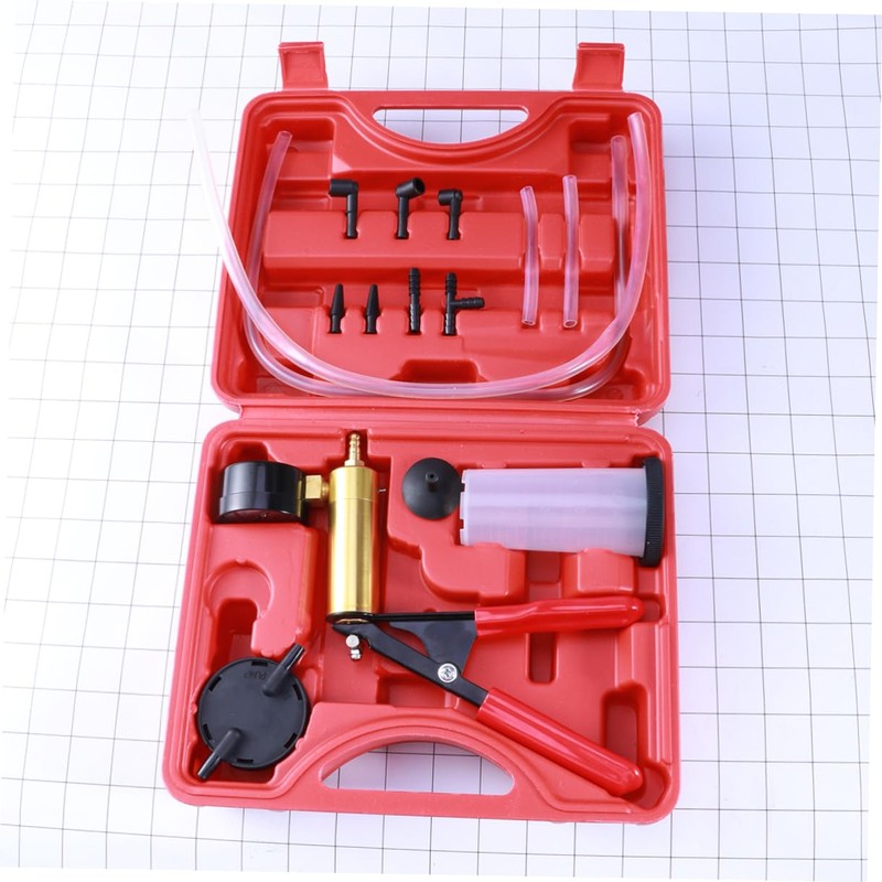ULTECHNOVO Manual Handheld Oil Vacuum Pump Brake Bleeder Tool Kit