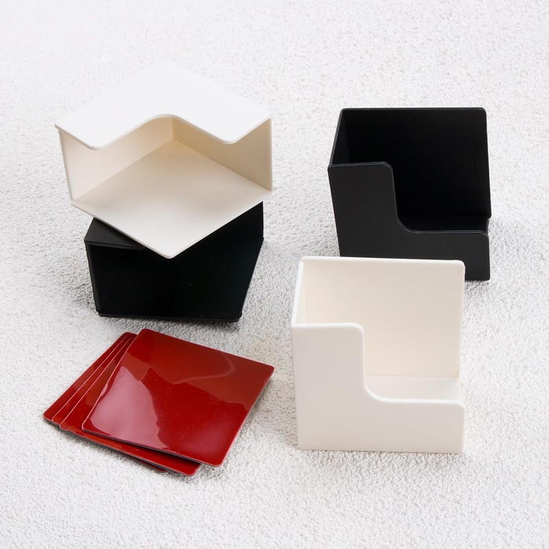 MOYEE 4Pcs Smart Space Saving Wall Mount Scale Holder Self-Adhesive