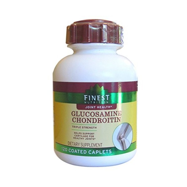 Finest Nutrition - Glucosamine Chondroitin Triple Strength - 120 Tablets - 60 Days Supply by Finest Nutrition