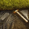 GardenMate Pack of 25 Galvanised Stainless Steel Mounting Pegs, Height