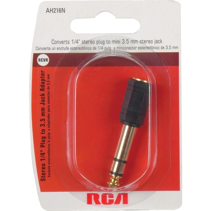 RCA AH216 Stereo Headphone Adapter Plug