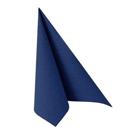 PAPSTAR 50 Royal Collection Napkins 1/4 Fold 33 cm x 33 cm Dark Blue 87294 Premium Fabric-Like High Quality Stable Good Foldability