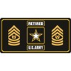 U.S. Army Retired Command Sergeant Major Photo License Plate