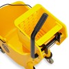 Greenwest Commercial Mop Bucket with Side Press Wringer, Yellow, 33