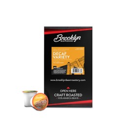 Brooklyn Beans Coffee Pods, Assorted Decaf Variety Pack - Compatible with Keurig K Cup Brewers Including 2.0 Coffee Makers, 40 Count, Perfect for Decaf Coffee Lovers