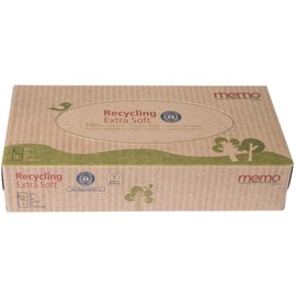 Memo Memo Cosmetic Tissues Recycled Extra Soft Back 2-Ply (Pack of 6)