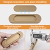 MOROBOR Self-Stick Oval Sliding Door Pulls, 2pcs Aluminum Alloy Hidden