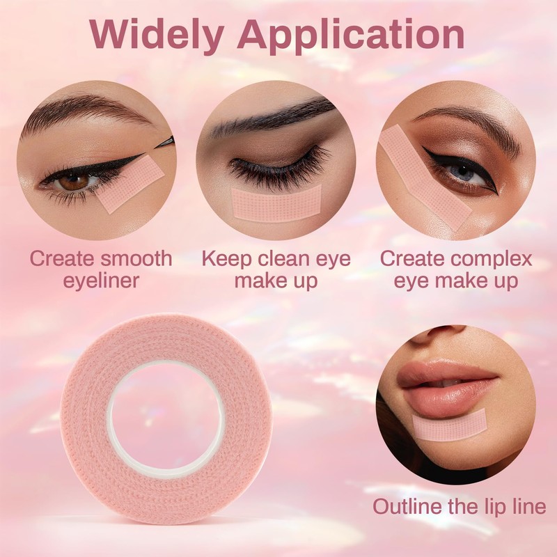 RAQEHO 8 Lash Tape for Eyelash Extensions - Adhesive Eyelash
