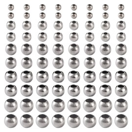 Sparkeads Kunststoffperlen mit großem Loch, Abstandshalter, europäische Perlen, runde Perlen, Charm-Perlen für Armbänder, Basteln, Freundschaftsarmband, Schmuckherstellung, Loch: 1,8–5,8 mm, 250 Stück