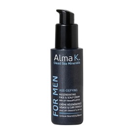 Alma K Age Defying Regenerating Face and Scalp Cream With SPF 30 - Daily Face Moisturizer with SPF - Moisturizing Face Moisturizer for Men - 2 oz
