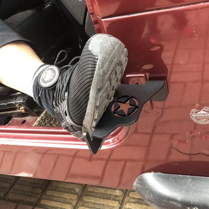 RERPRO Foot Pegs Rest Pedals Compatible with 1997-2006 Jeep Wrangler