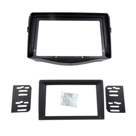 DKMUS 9 Inches + Double Din Radio Dash Trim Kit for Toyota RAV4 2001-2019 Stereo Installation Mount Bezel (2006-2012)