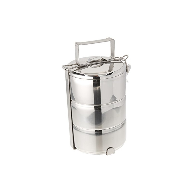 Stainless Steel Food Carrier - 3 Tier, 12 Cm