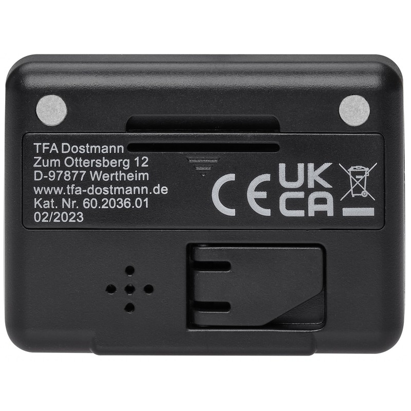 TFA Dostmann 60.2036 Mini Digital Alarm Clock Stopwatch Timer Ideal