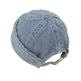 jerague Gorro de algodón sin borde ajustable para amantes de la calle, casual, sin visera, gorro de marinero, A-azul 2, Talla única