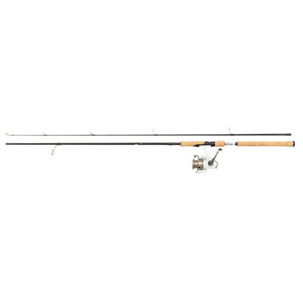 Abu Garcia Pro Max Cork Handle Lightweight Carbon Spinning Rod and Reel Combo Set - For Freshwater and Saltwater Predator Fishing, Black, 2.44 m |10-30g