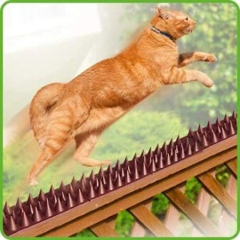De-bird Cat Bird Repellent Spikes Outdoor Fence Security Plastic Deterrent Climb Strips
