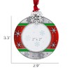 Mulumu 2024 Christmas Tree Ornament Picture Frame Metal Hanging Pendant