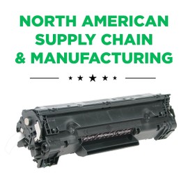 Clover Remanufactured Toner Cartridge Replacement for HP CB435A | Black | Extended Yield