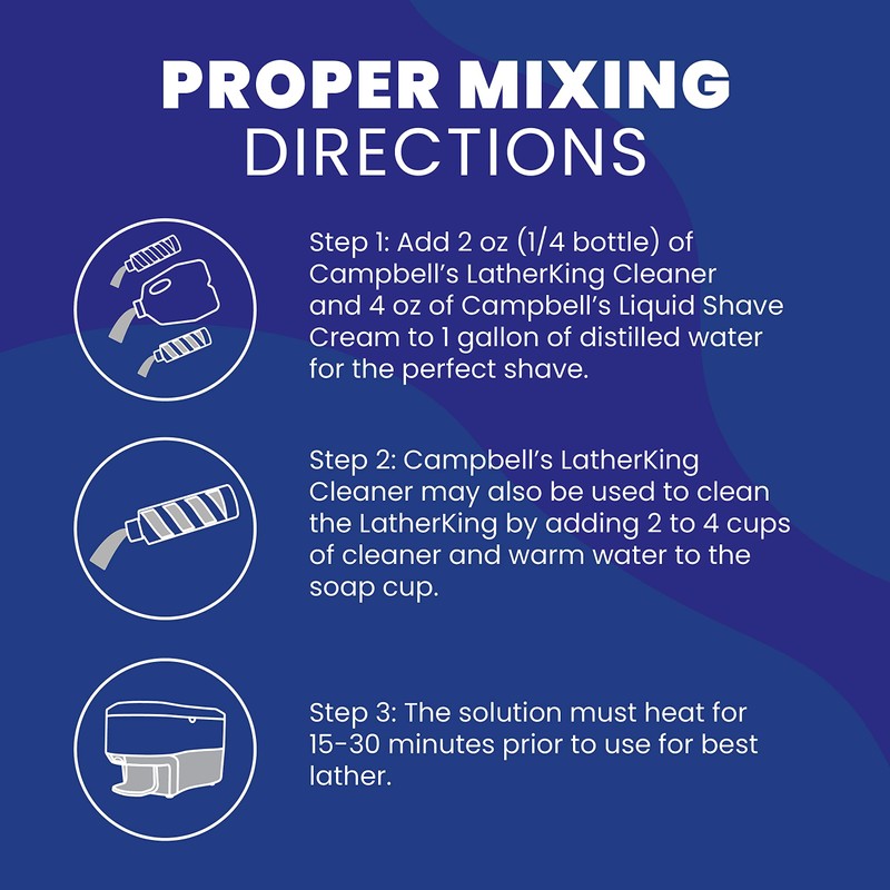 Campbell's Lather Machine Cleaner 8 oz (Case - (24 Pack))