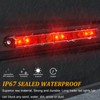 BJZ 16'' Trailer LED Lights Bar Red 12LED Brake Stop