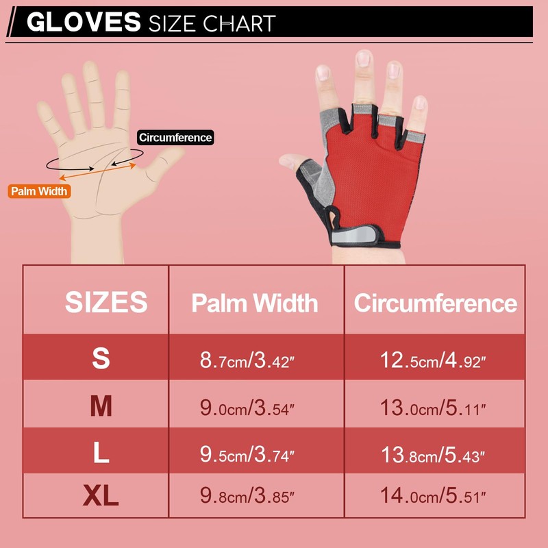 CubePlug Kids Boy Girl Cycling Climing Half Finger Gloves GEL