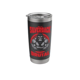 96.4% Silverback Gym apparel, body building, Strongman, brut Stainless Steel Insulated Tumbler