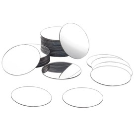 PH PandaHall 50pcs Mirror Mosaic Tiles 2" Round Acrylic Mirror Tiles Self Adhesive Mirror Tiles Large Mirror Wall Stickers Decorative Mosaic Tiles for Home Bedroom Decor Art Crafts Jewelry Making