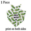 JXGZSO 1 Piece Dill with It Triangle Dog Bandana Pickle