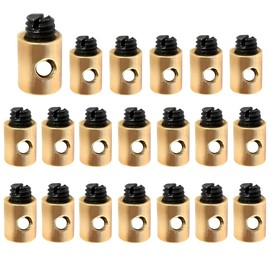 20 Stück Bowdenzug Nippel, Schraubnippel,Schrauben Ersatz Motorrad Lötfrei Gaszug Nippel Zubehör für Auto Motorrad Fahrrad Metall,Gartenmäher,5x6mm