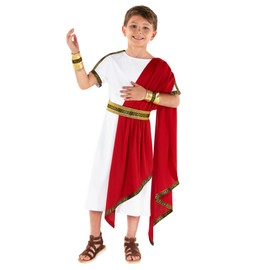 Morph Roman Costume Kids Greek Toga Costume Kids Greek God Boys Emperor World Book Day Costumes For Boys L